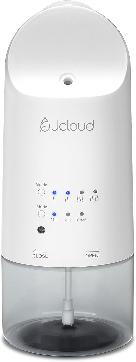 JCLOUD Plug in Diffuser for Essential Oils, Waterless Scent Diffuser Cover Up to 500 Sq. Ft. for Home, Office, Spa – Portable Smart Wall Diffuser 160ML, White