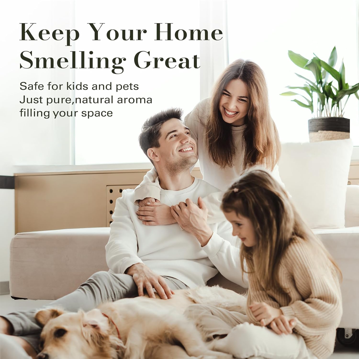 JCLOUD Plug in Diffuser for Essential Oils, Waterless Scent Diffuser Cover Up to 500 Sq. Ft. for Home, Office, Spa – Portable Smart Wall Diffuser 160ML, White